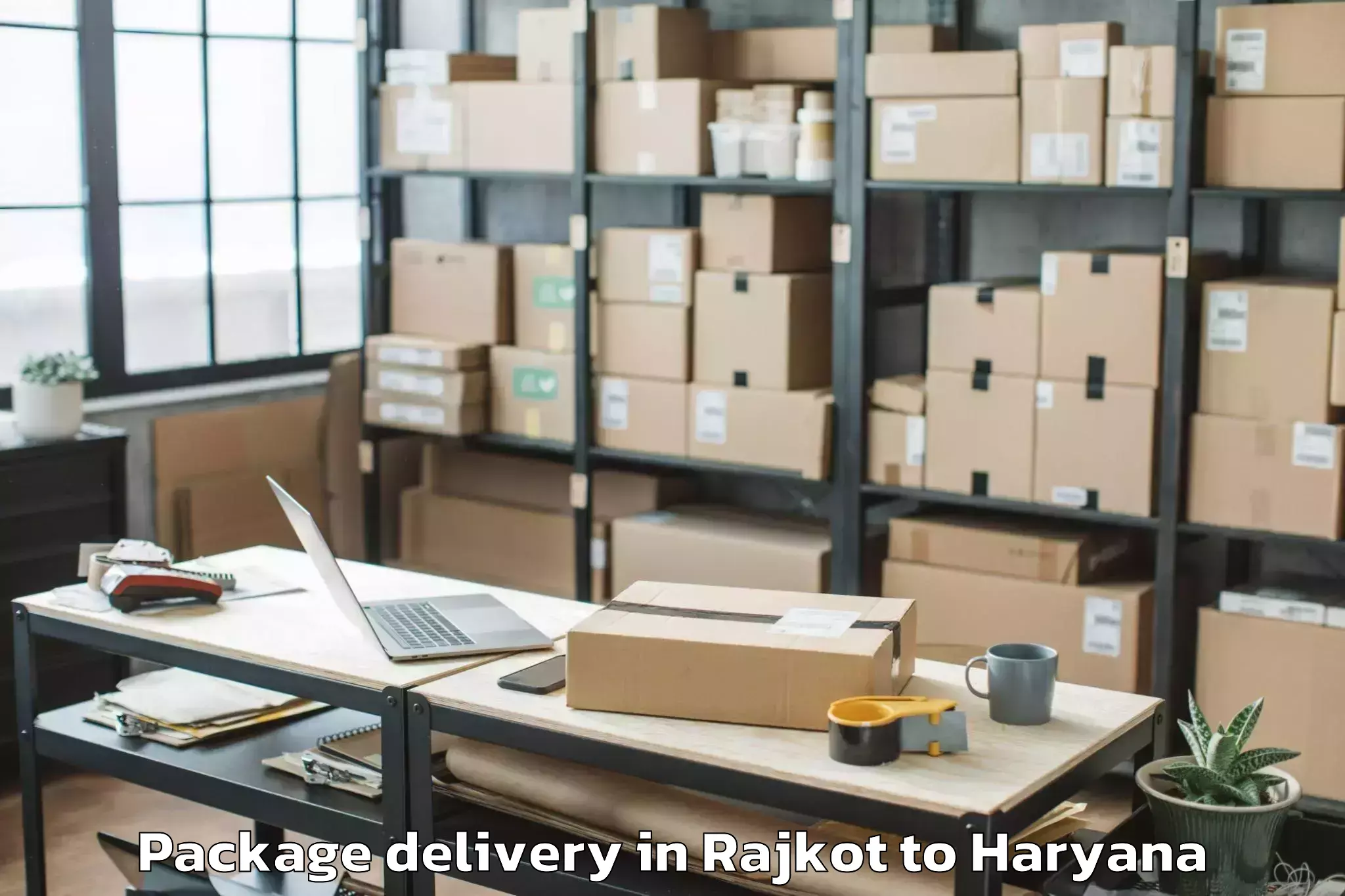 Hassle-Free Rajkot to Rohtak Package Delivery